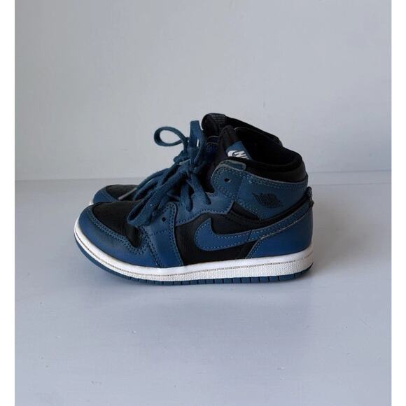 Nike Air Jordan 1 Retro High OG TD Toddler Size 10C Dark Marina Blue AQ2665-404 - Picture 1 of 9